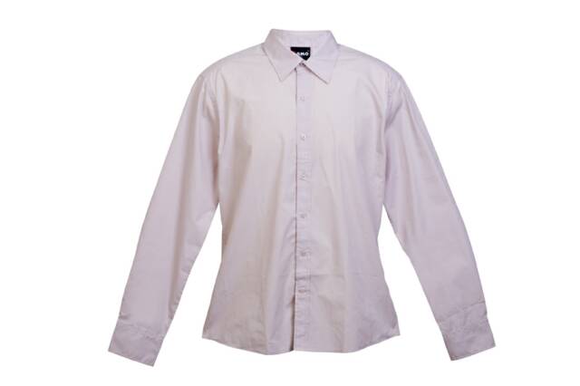 Mens Long Sleeve Shirts - Beige - Front