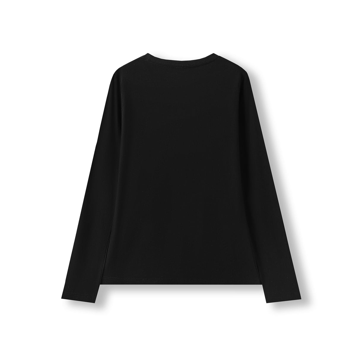 Women's Long Sleeve T-shirt - Black - Back