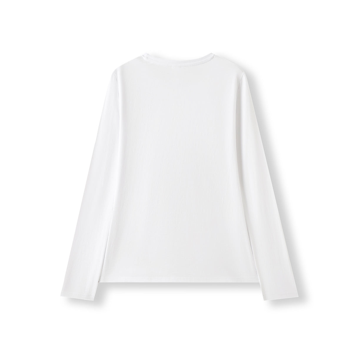 Women's Long Sleeve T-shirt - White - Back