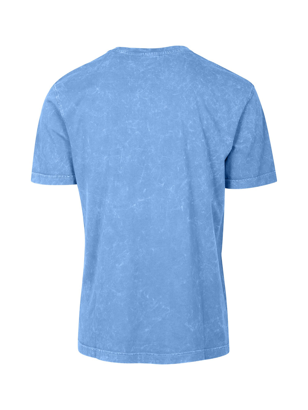 Men's / Unisex Stone Wash T-shirt - Blue - Back