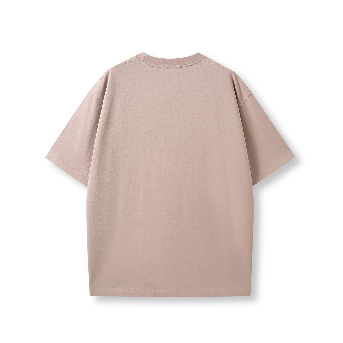 Unisex Heavy Weight Organic Cotton FADED Oversize Tshirt - Peach Faded - Back