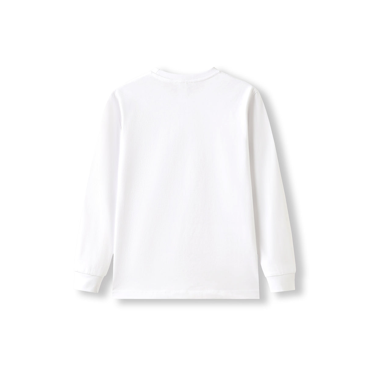 Kid's Long Sleeve T-shirt - White - Back