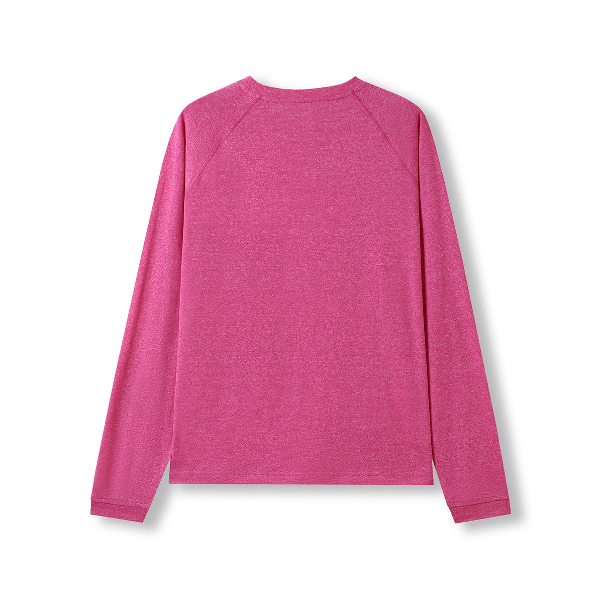 Men's / Unisex Greatness Heather Long Sleeve T-shirt - Hot Pink Heather - Back