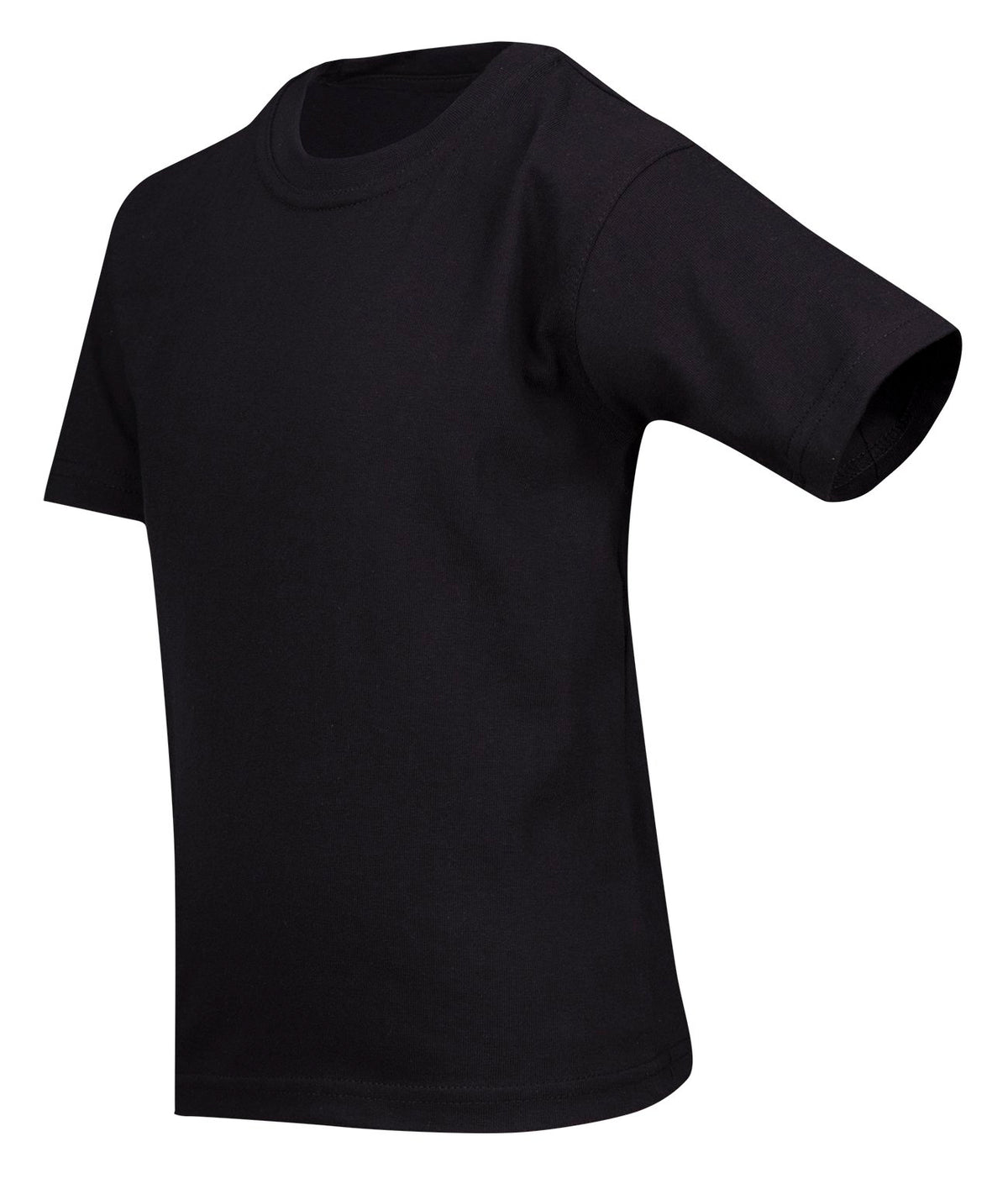 Kid's Regular T-shirt - Black - Side