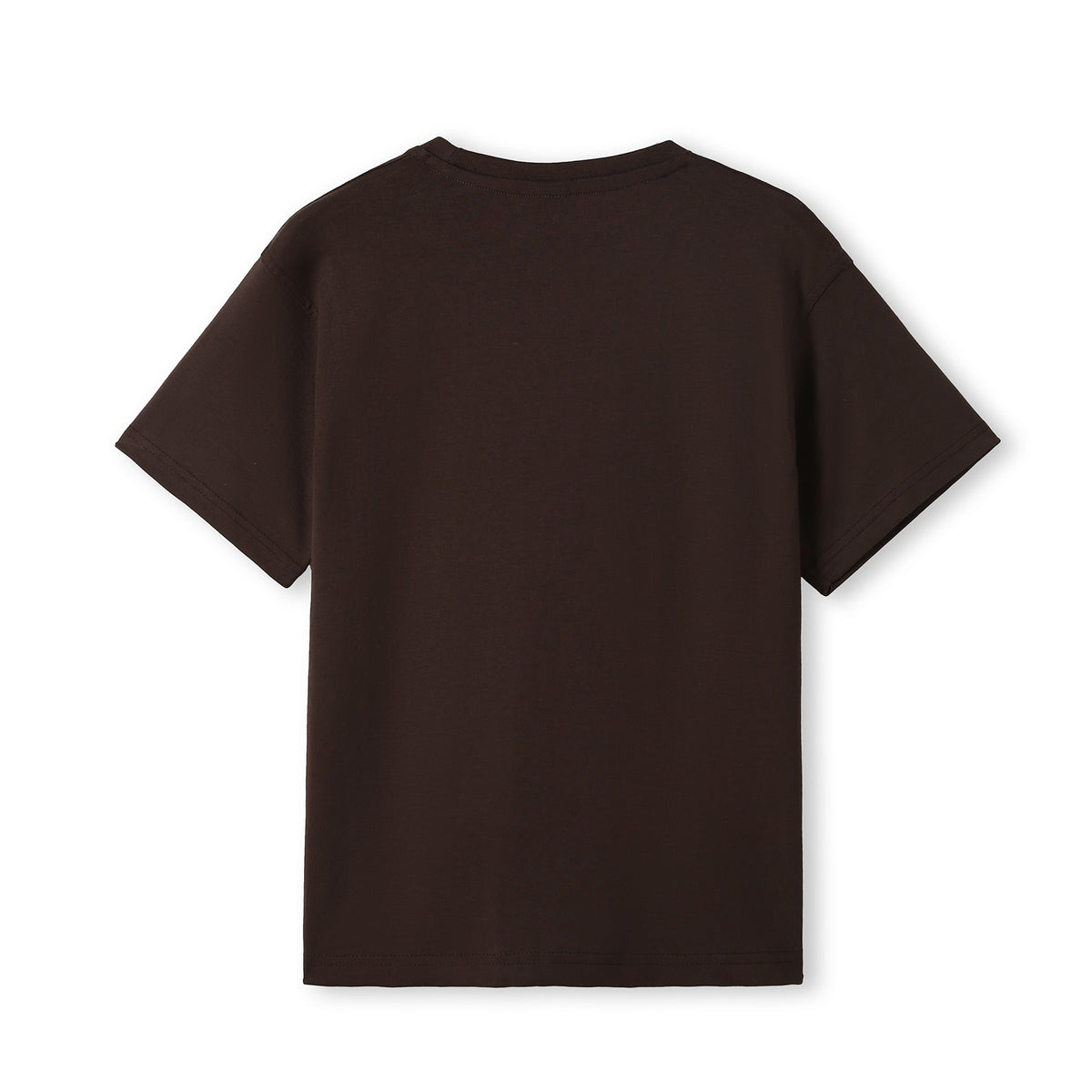 Kid's Regular T-shirt - Brown - Back