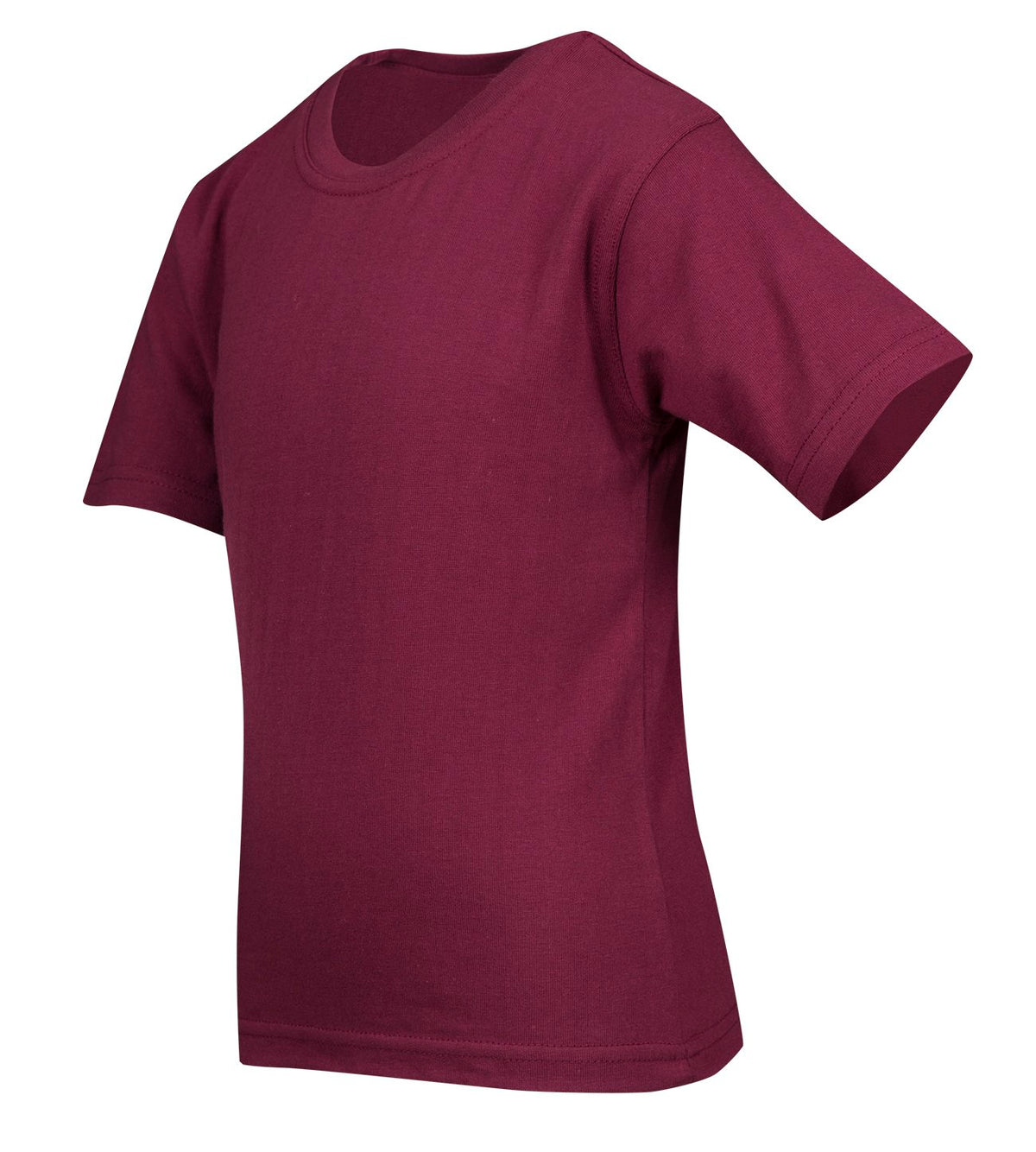 Kid's Regular T-shirt - Maroon - Side