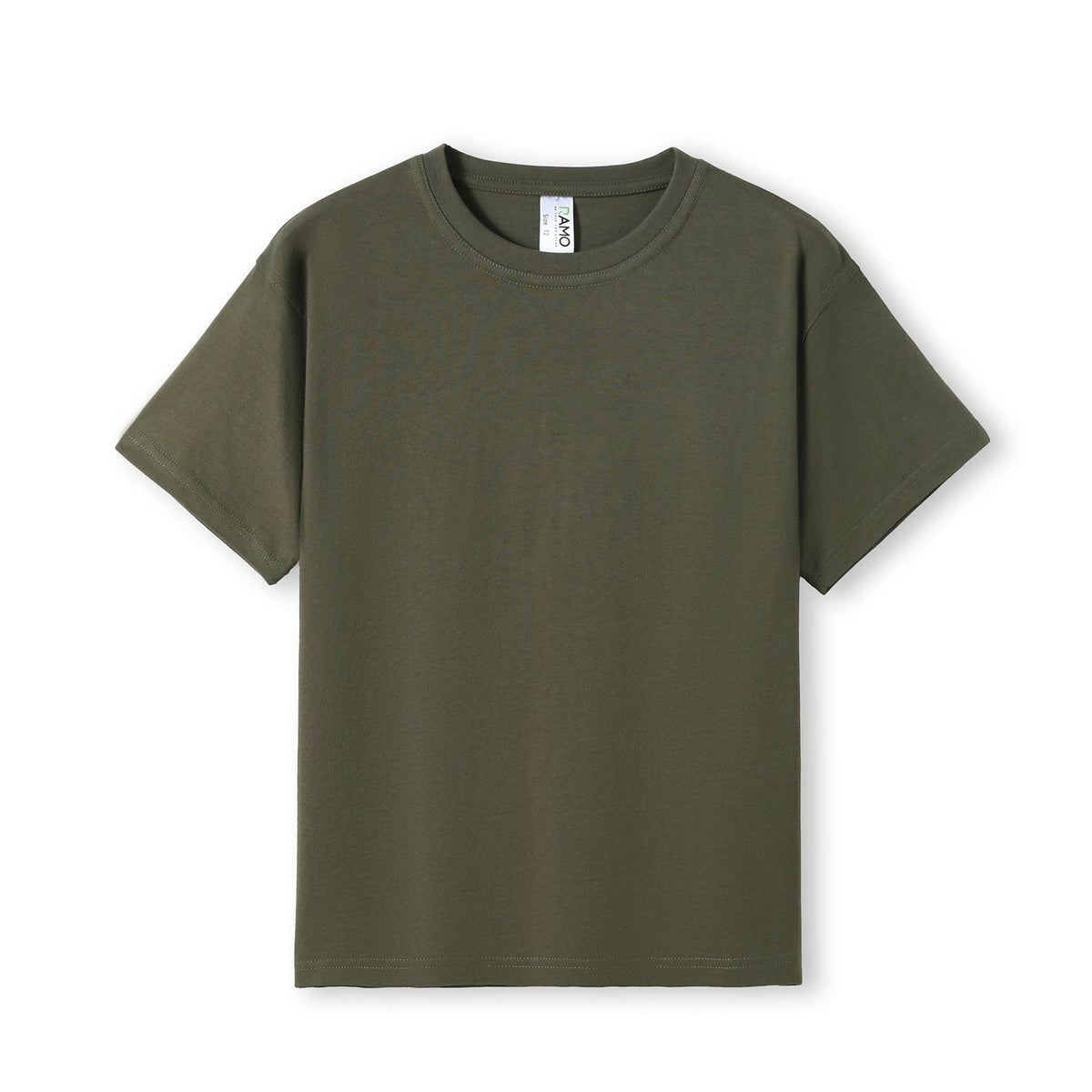 Kid's Regular T-shirt - Olive - Front