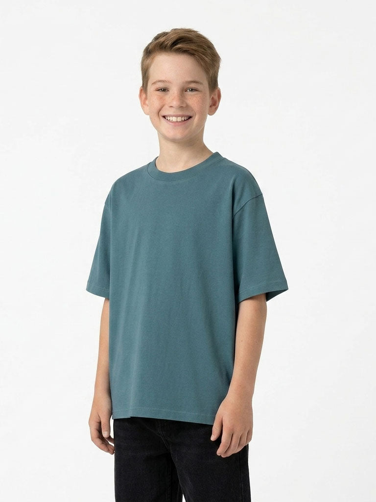 Kid's 200GSM 100% Organic Cotton Faded Tshirt - view