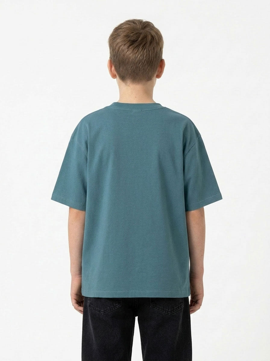Kid's 200GSM 100% Organic Cotton Faded Tshirt - view