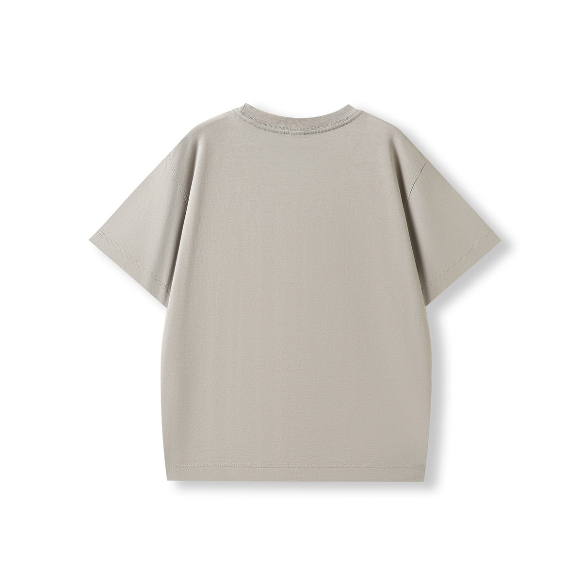 Kid's 200GSM 100% Organic Cotton Faded Tshirt - Stone Grey Faded - Back