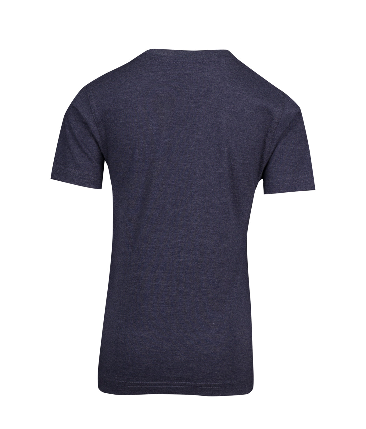Kids Marl Crew Neck T-shirt - Navy Marl - Back