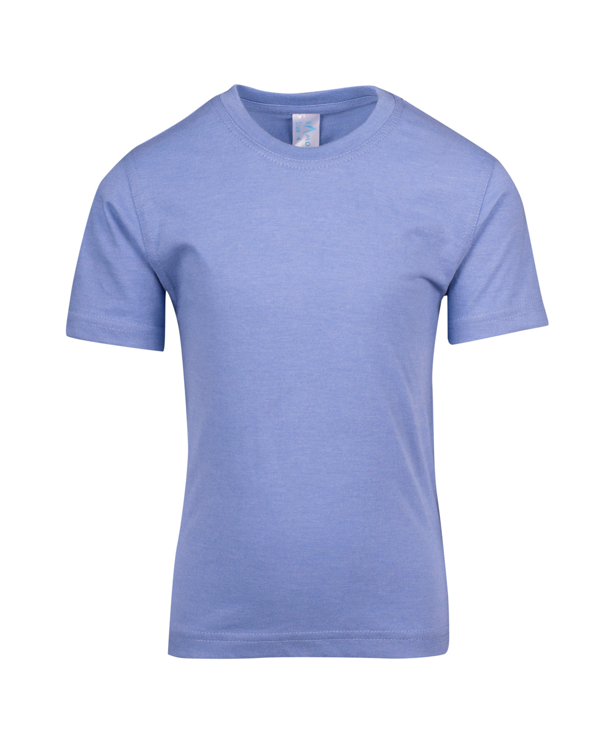 Kids Marl Crew Neck T-shirt - Sky Marl - Front