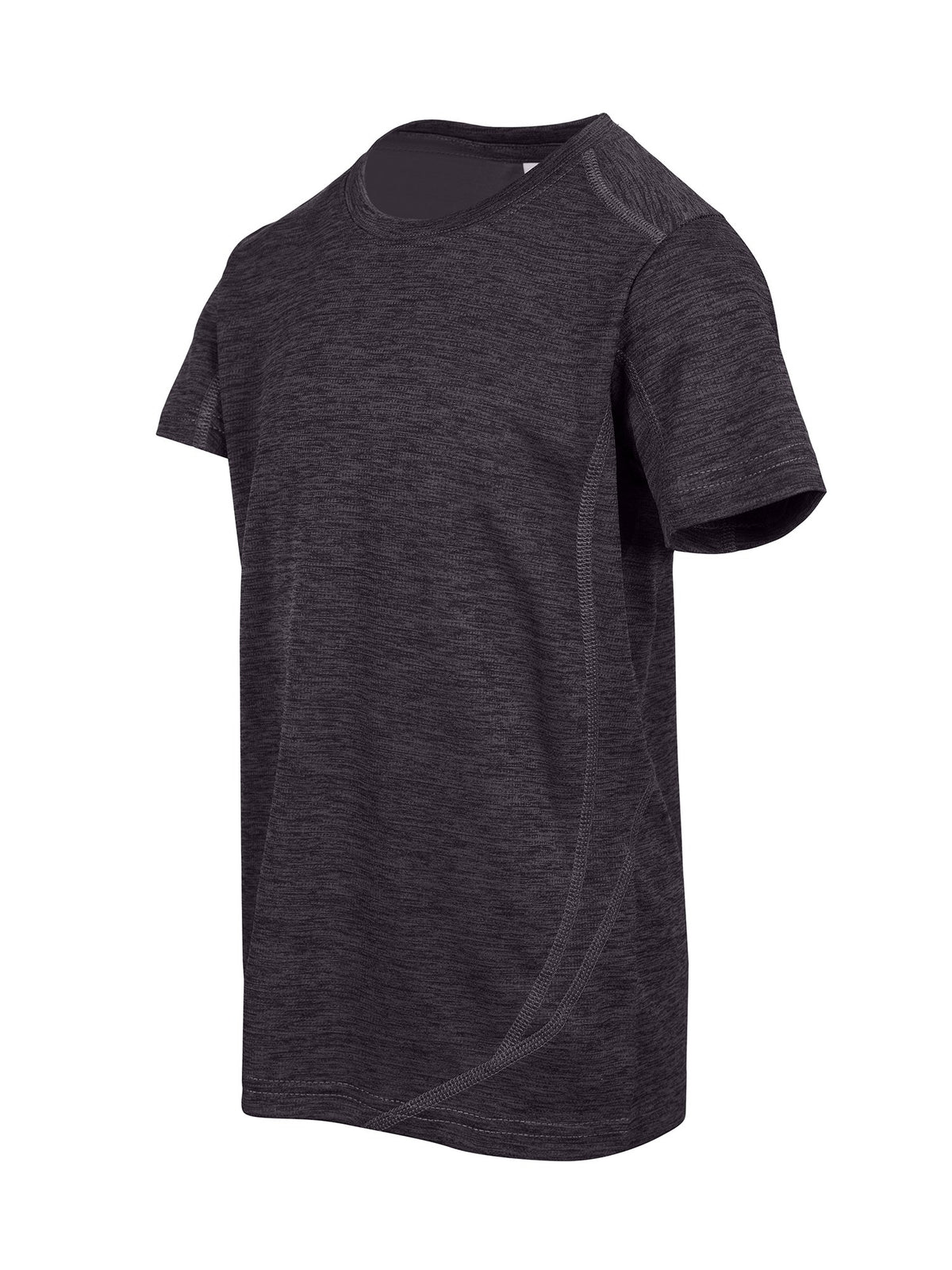 Kid's Challenger 100% polyester T-shirt - Dark Marl - Side