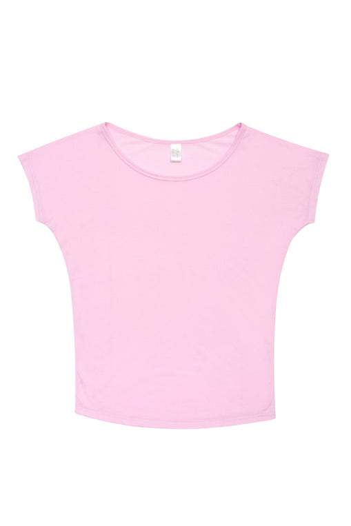 Women's Bat Wing T-shirt - Pink - Front