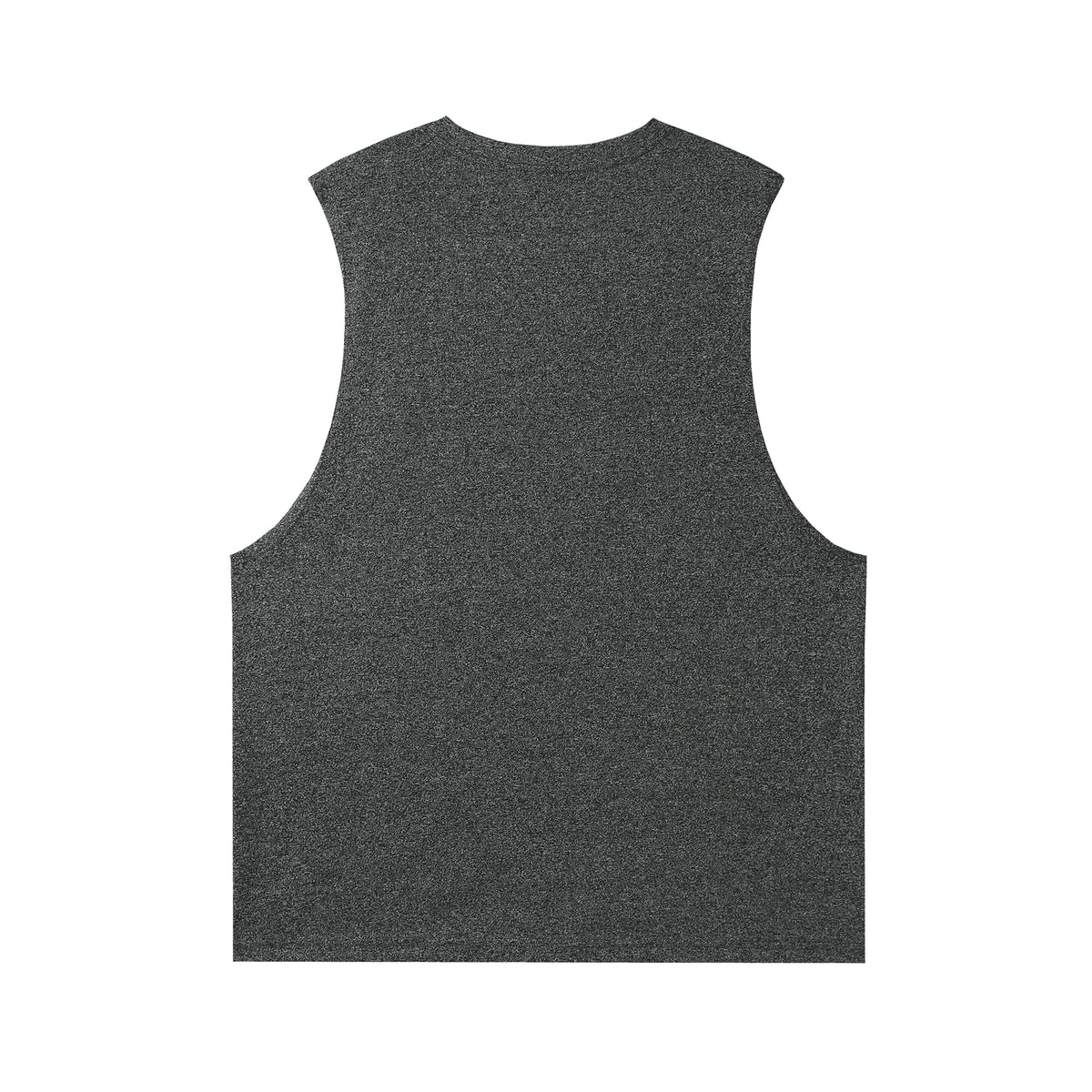 Mens Heather SLEEVELESS Tee - Greatness Range - Dark Heather - Back