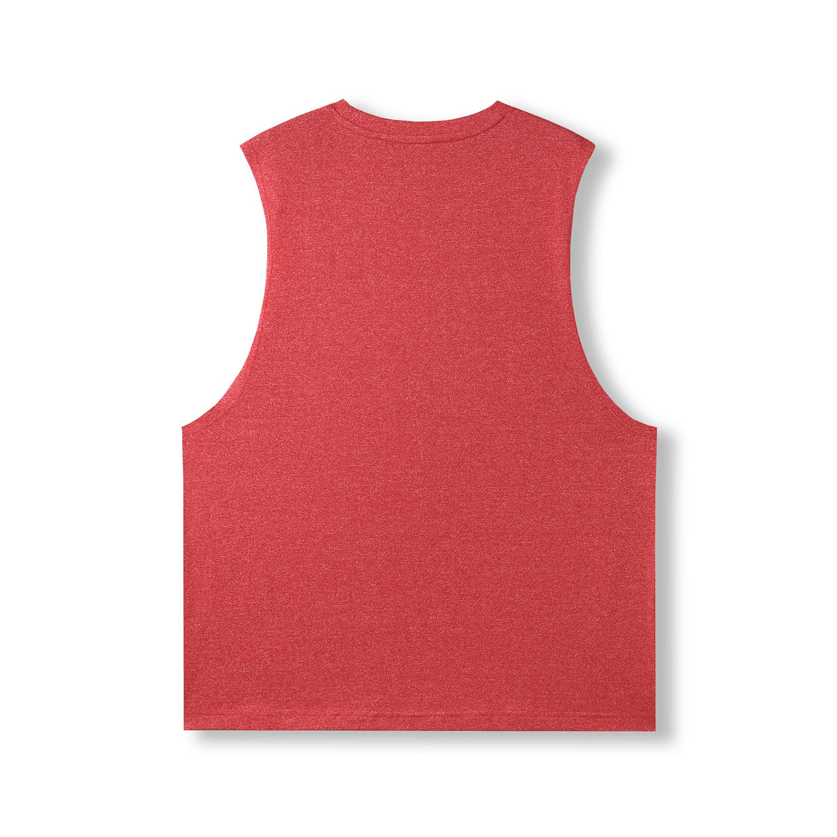 Mens Heather SLEEVELESS Tee - Greatness Range - Red Heather - Back