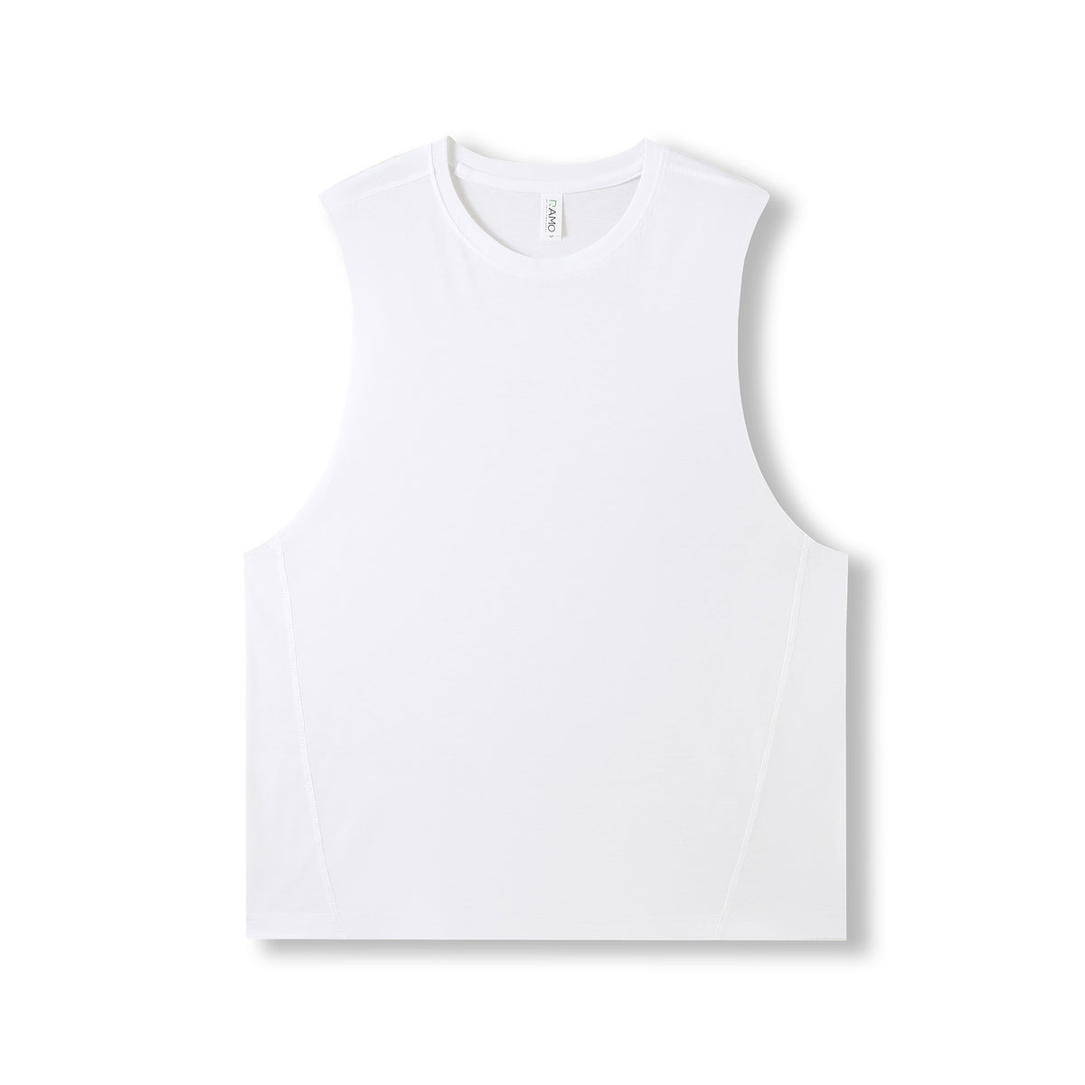 Mens Heather SLEEVELESS Tee - Greatness Range - White - Front