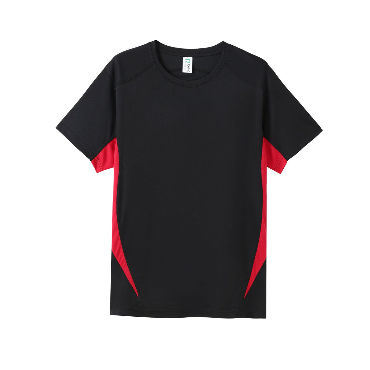 Mens Accelerator Cool Dry T-shirt - Black/Red - Front