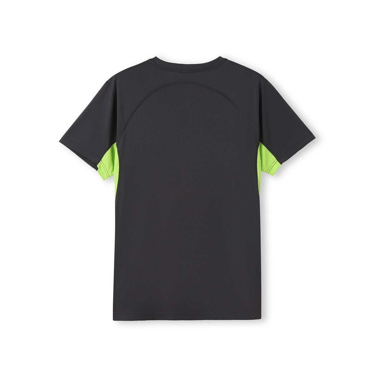 Mens Accelerator Cool Dry T-shirt - Charcoal/Lime - Back