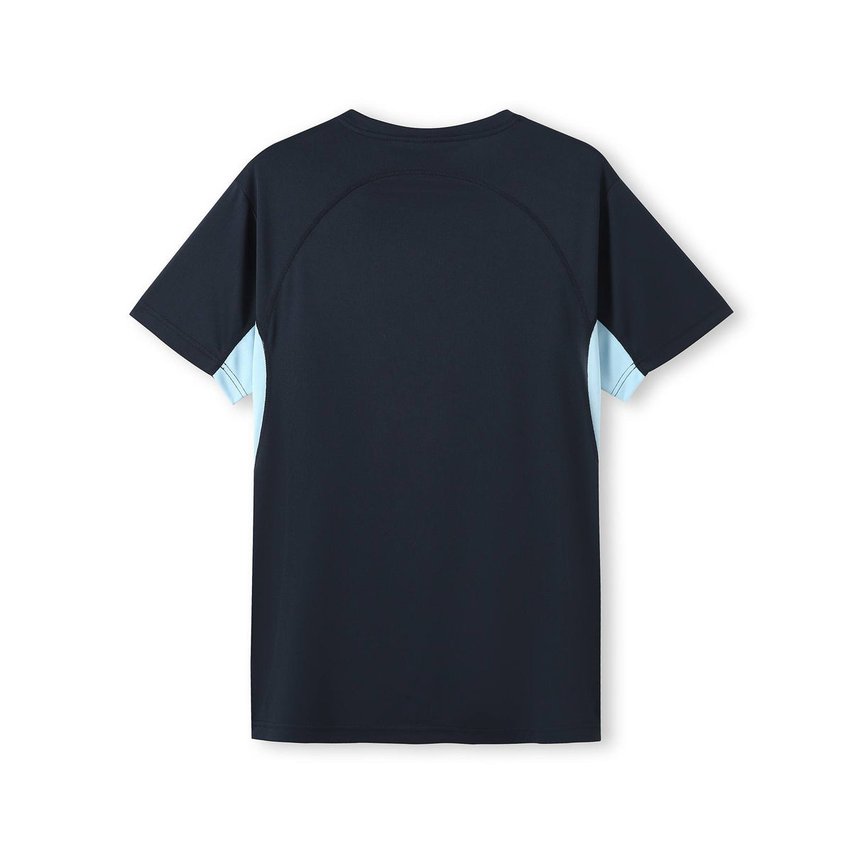 Mens Accelerator Cool Dry T-shirt - Navy/Sky Blue - Back
