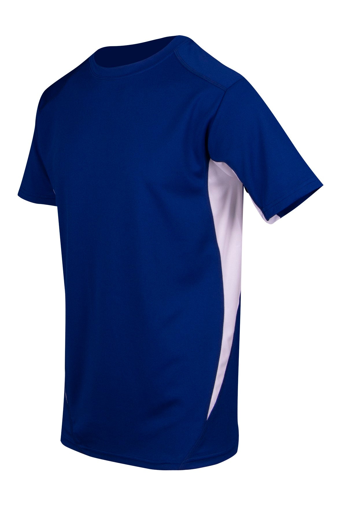 Mens Accelerator Cool Dry T-shirt - Royal/White - Side