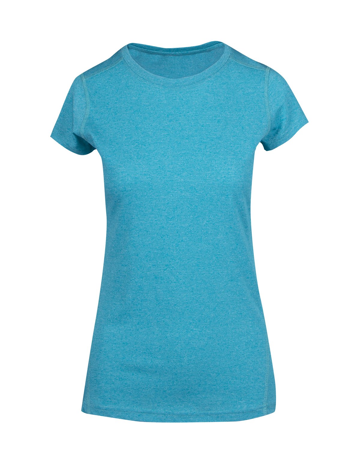 Womens Greatness Athletic T-shirt - Jade Heather - Front