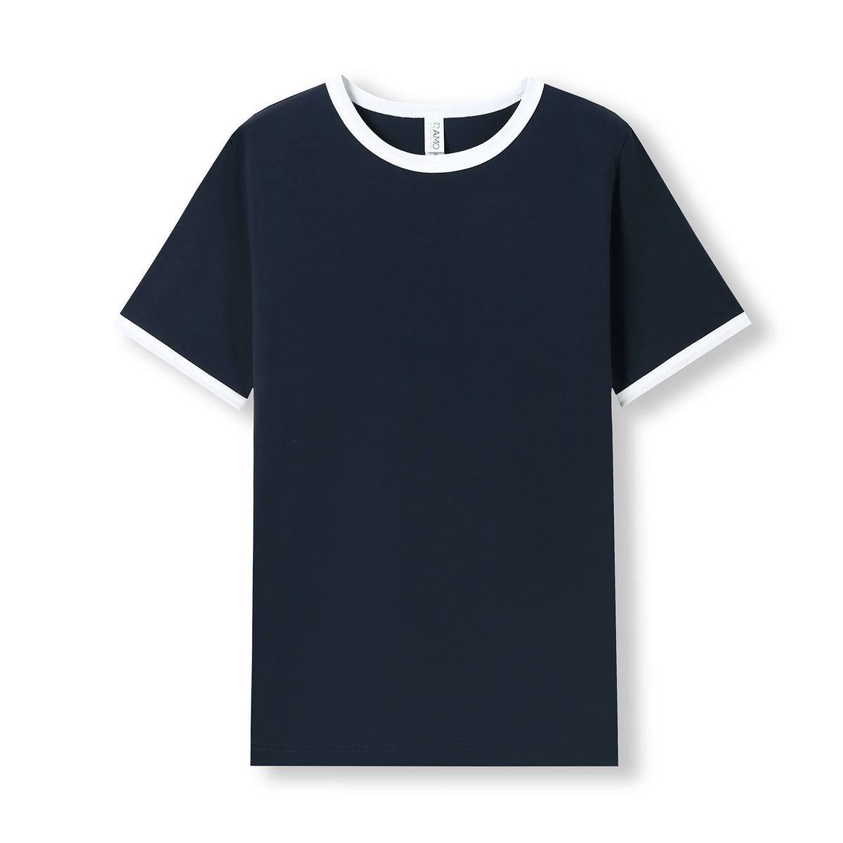 Men's / Unisex Ringer T-shirt - Navy/White - Front