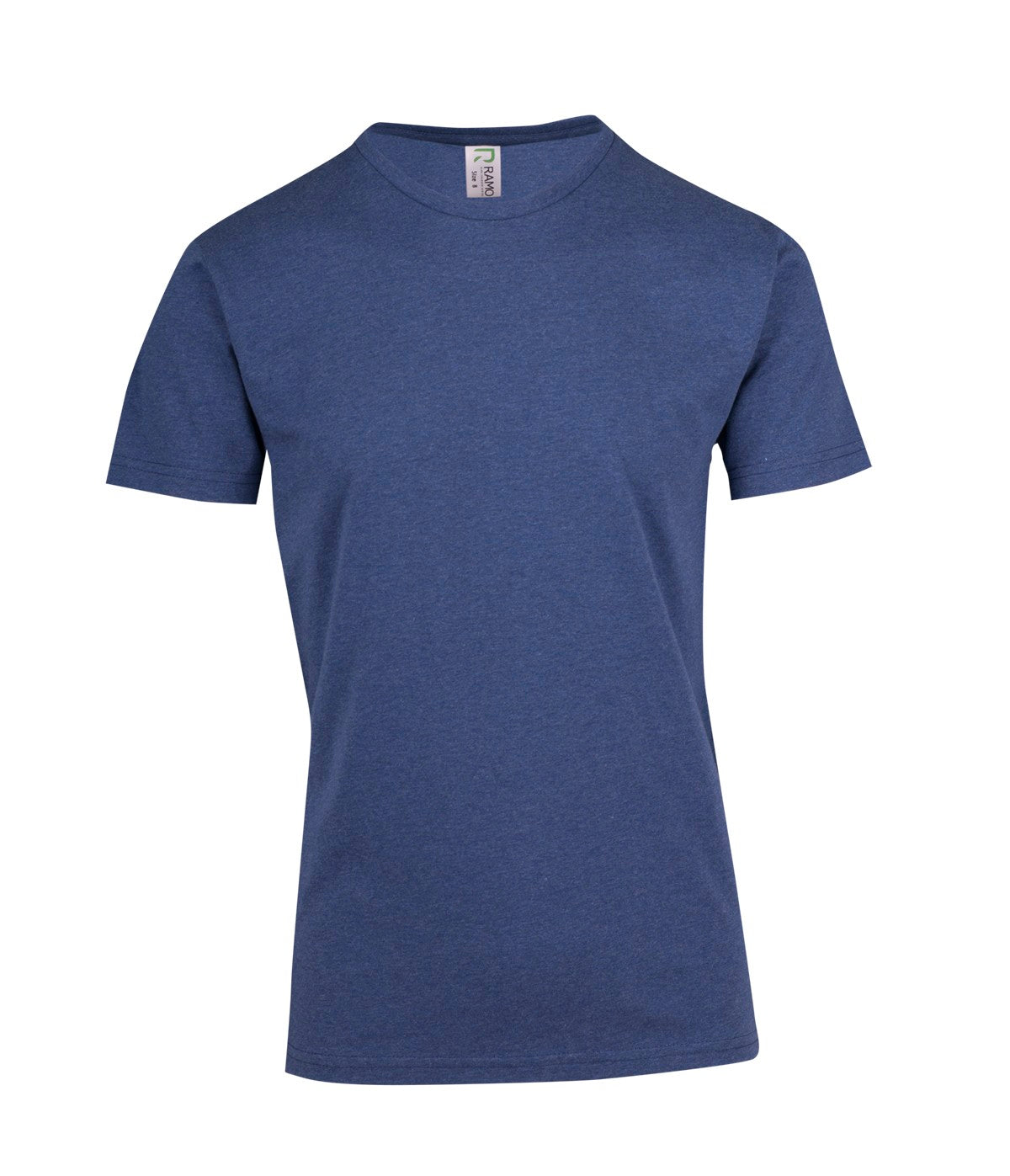 Mens Heavy Marl T-shirt - Blue Marl - Front