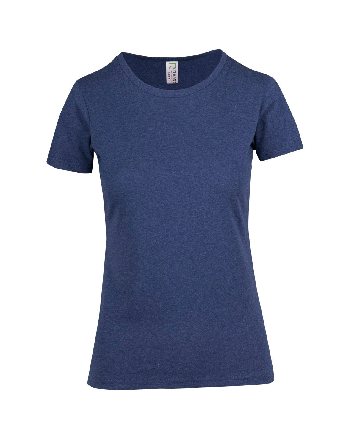 Womens Color Marl Tee - Blue Marl - Front