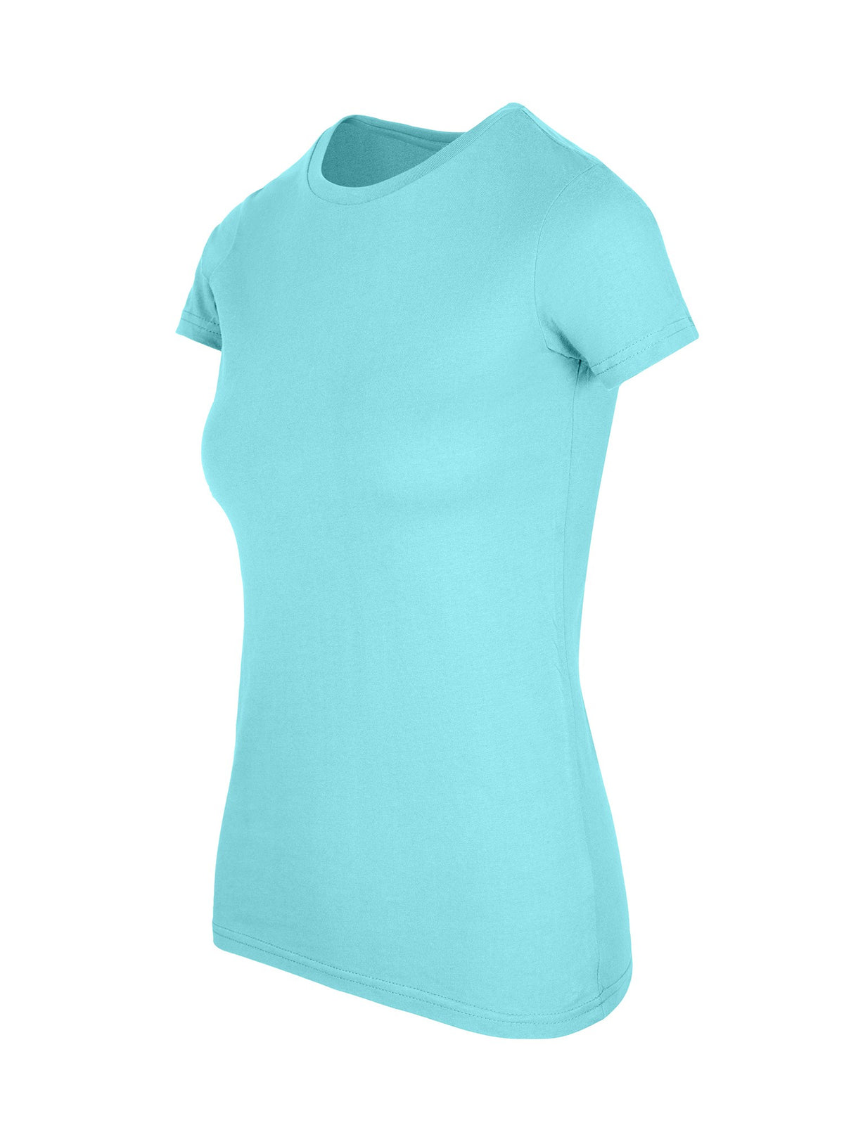 Women's American Style T-shirt - Aqua - Side