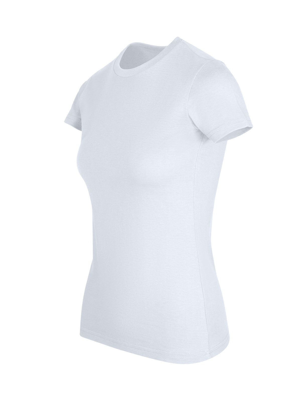 Womens Slim Fit Tee - Surf Blue/Ice Blue - Side