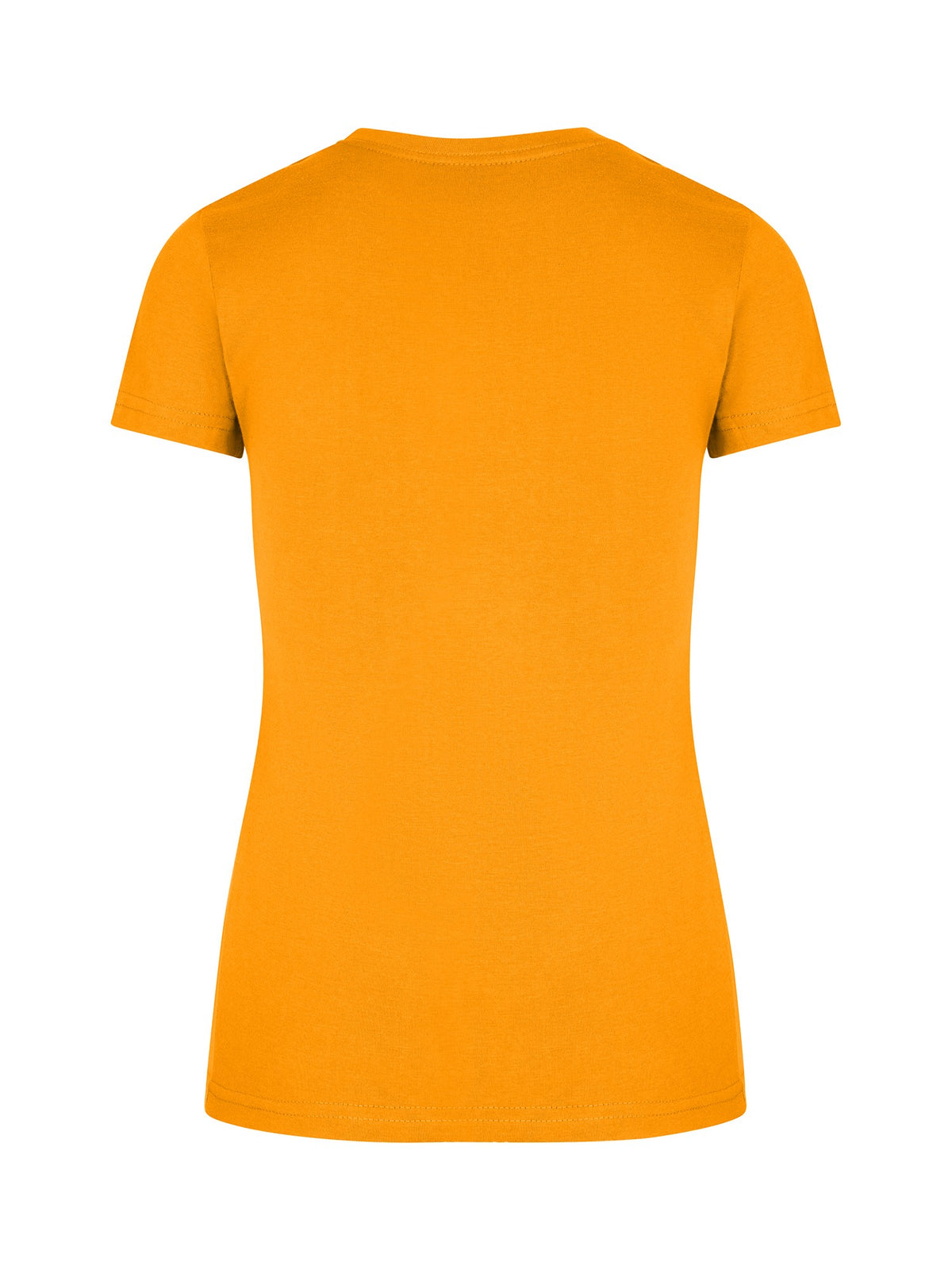 Womens Slim Fit Tee - Orange - Back