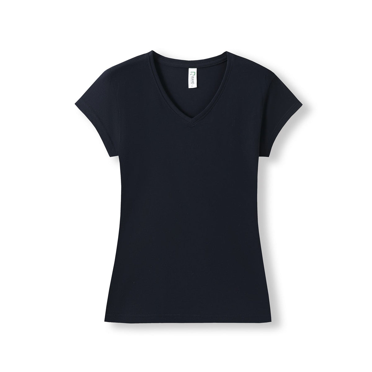 Women's V-neck T-shirt - Navy Blue - Front