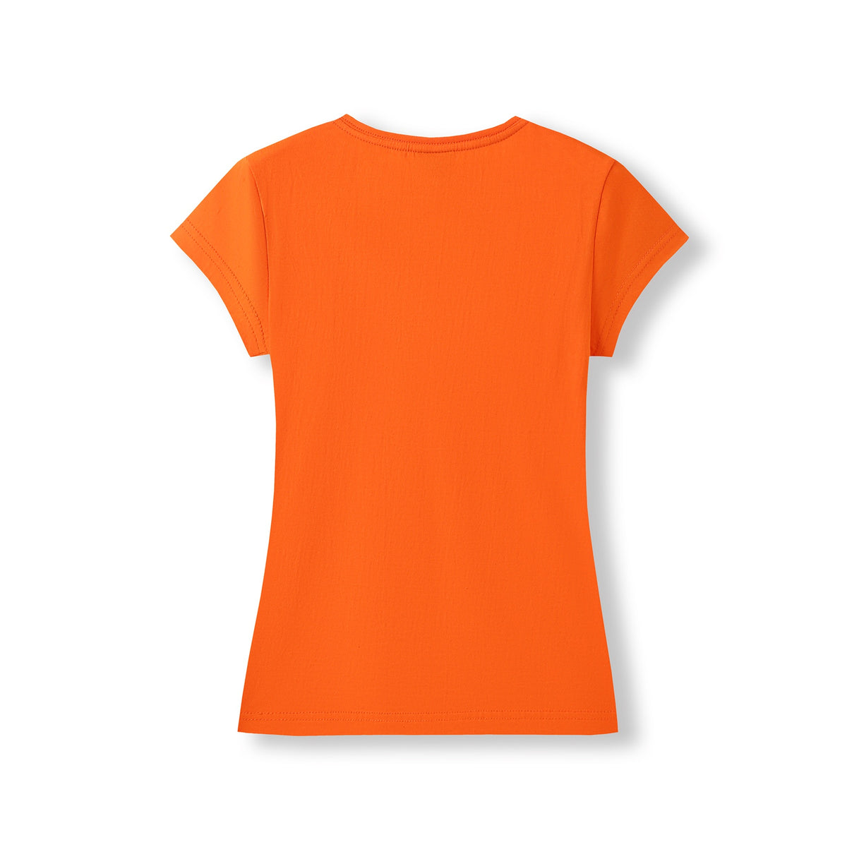 Women's V-neck T-shirt - Orange - Back