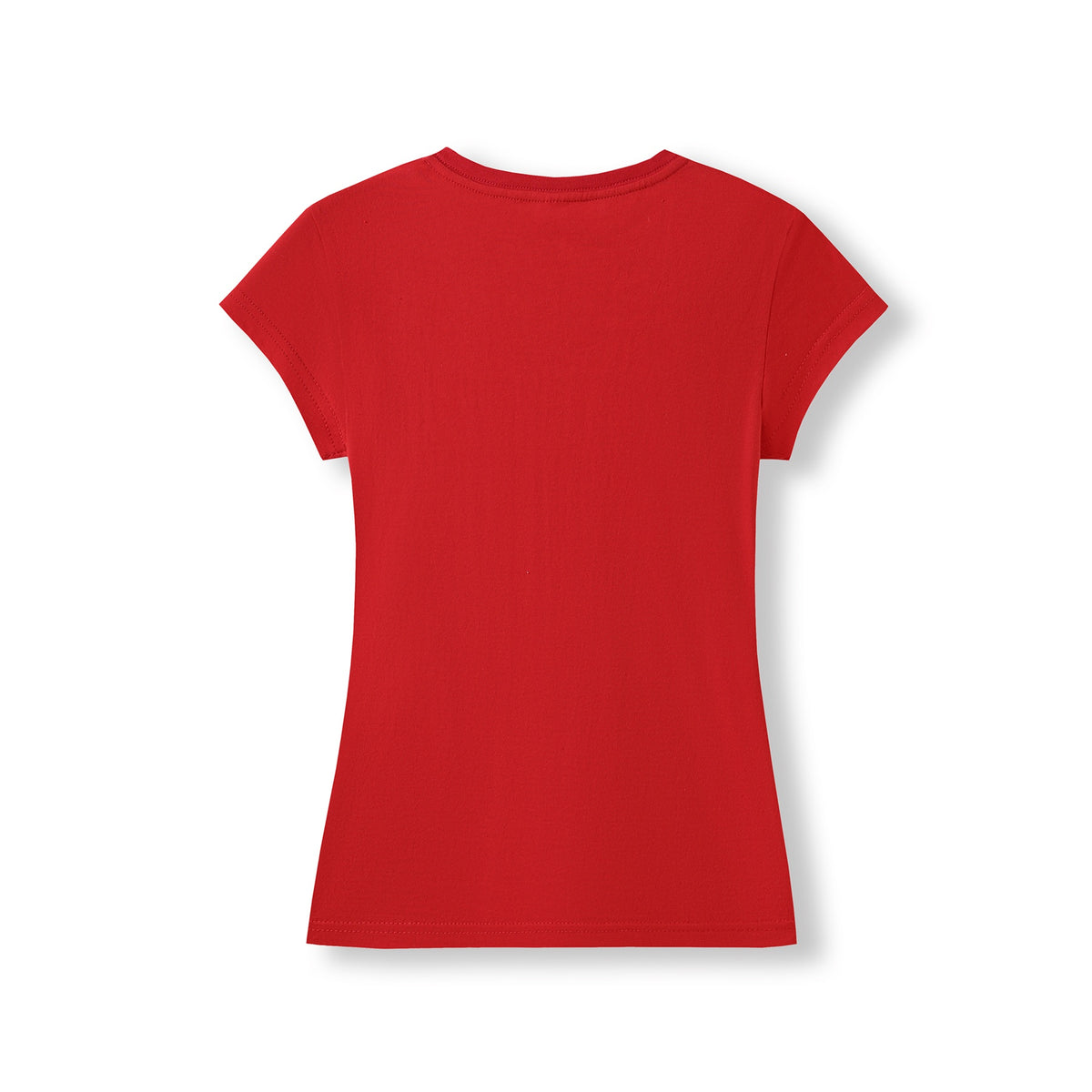 Women's V-neck T-shirt - Red - Back
