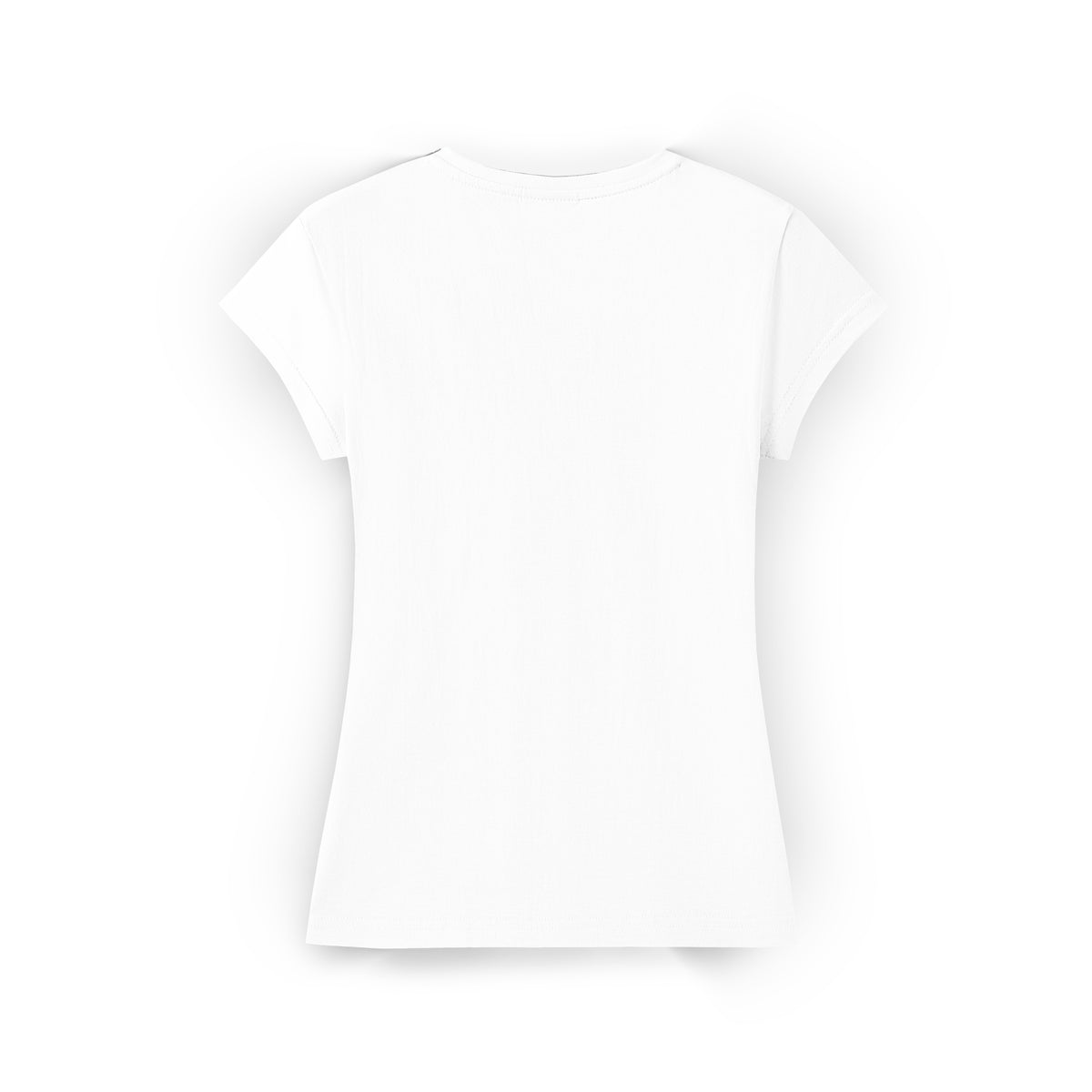 Women's V-neck T-shirt - White - Back