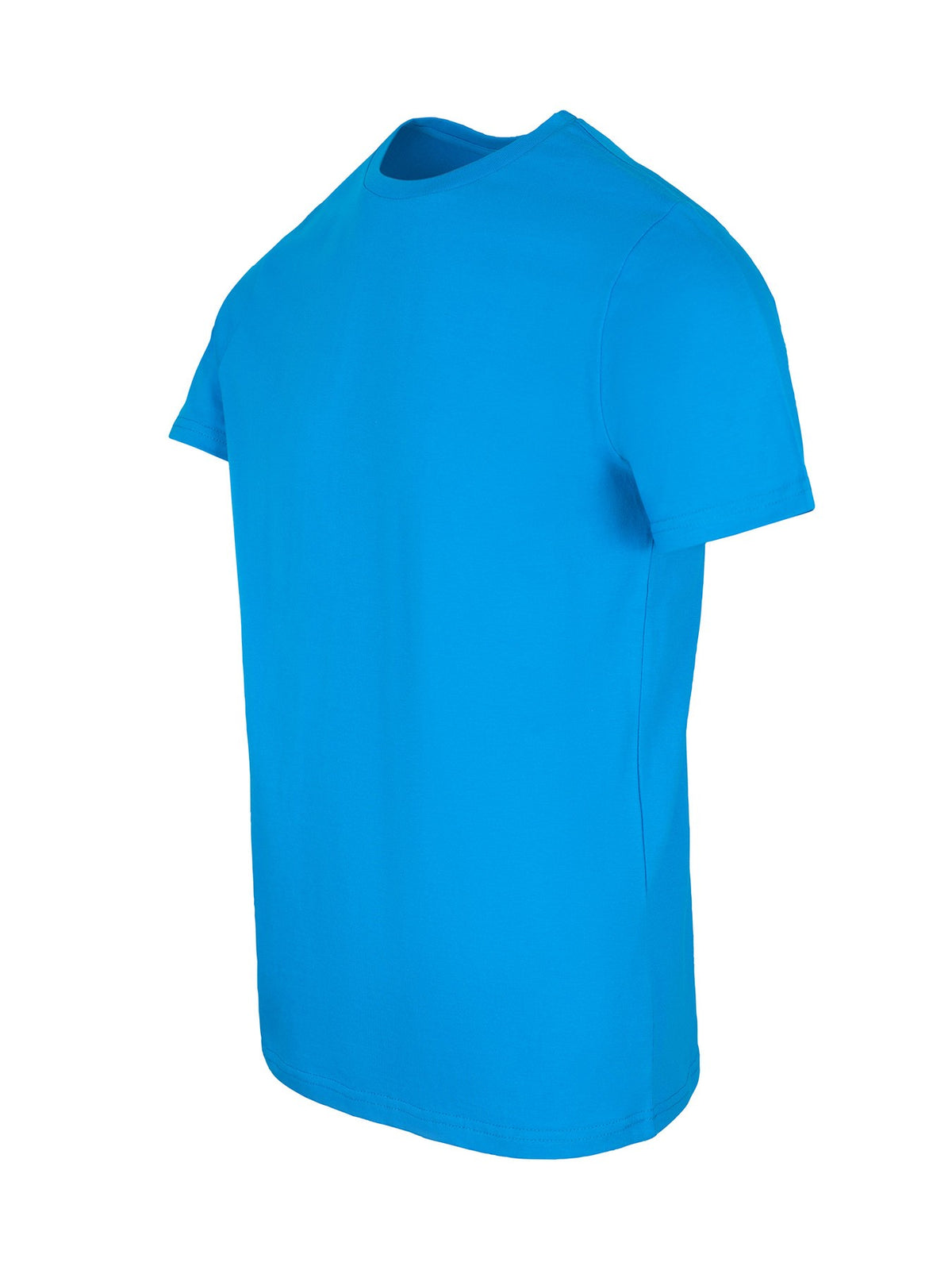 Men's Slim Fit T-shirt - Azure - Side