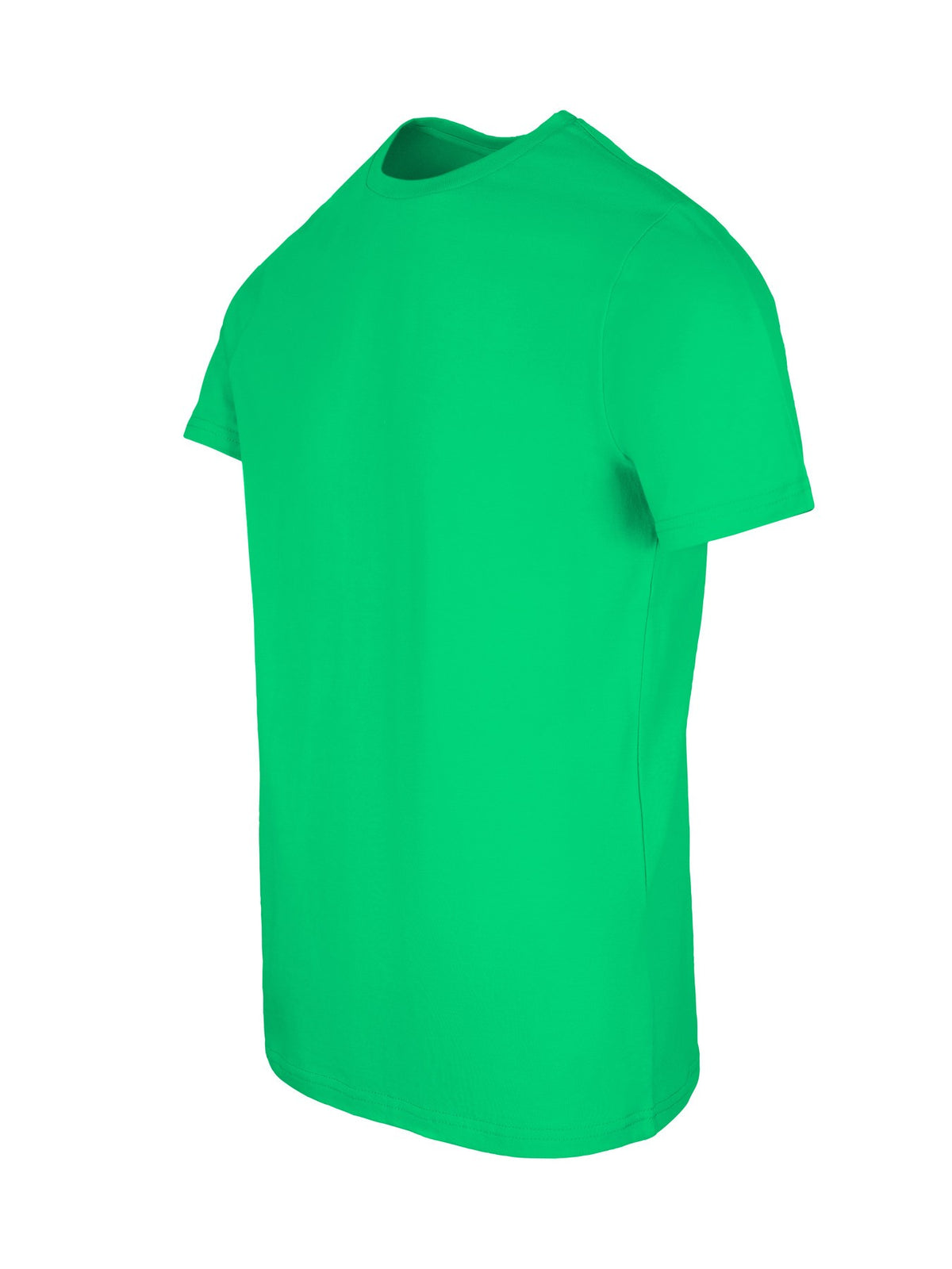 Men's Slim Fit T-shirt - Emerald Green - Side