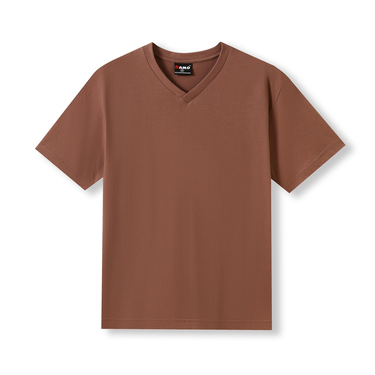 Men's / Unisex V-Neck T-shirt - Mud - Front