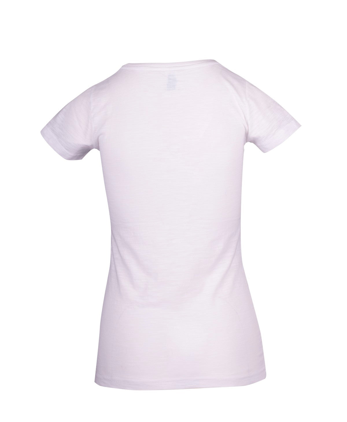 Women's Raw Cotton Wave T-shirt - White - Back