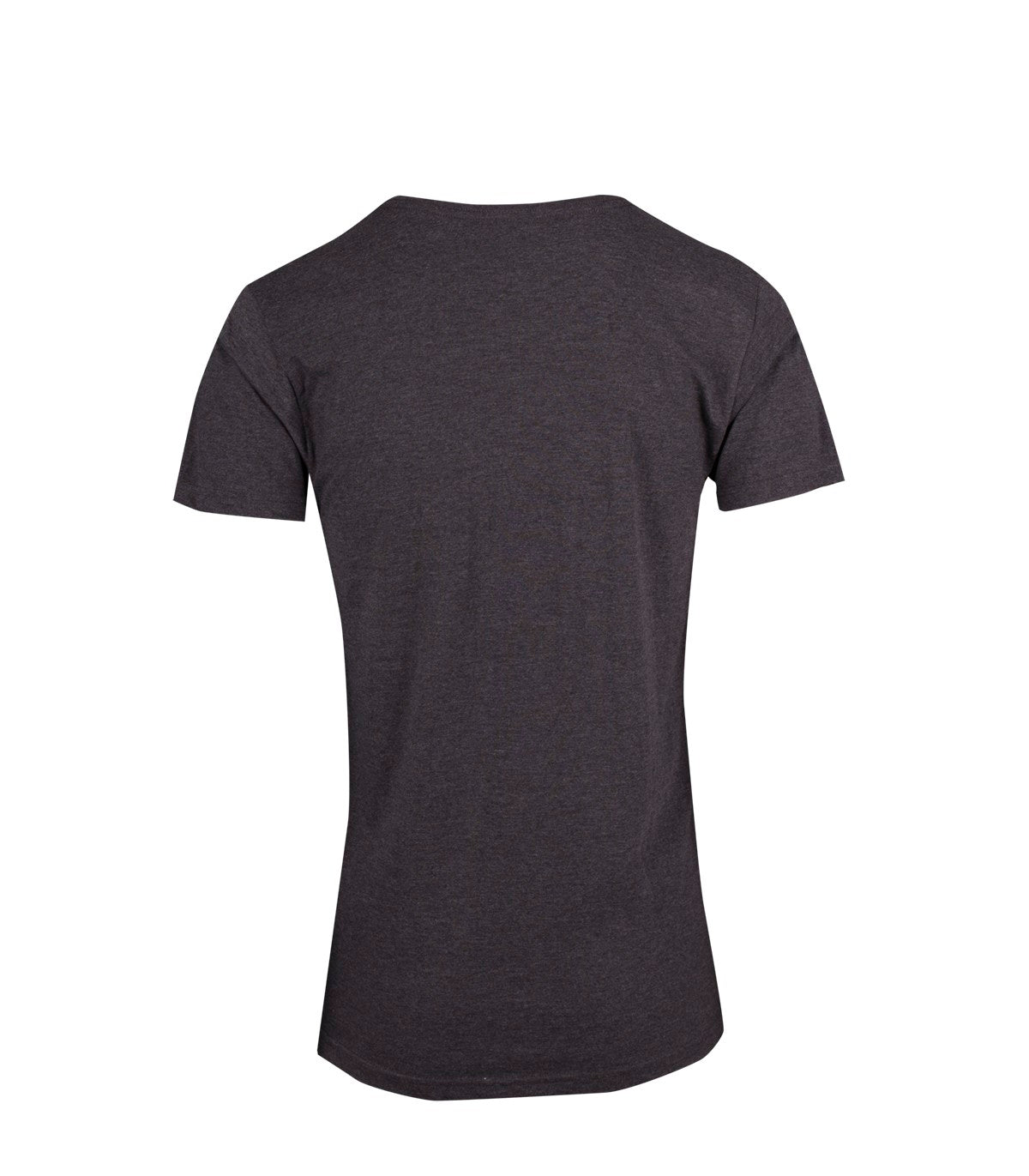 Men's / Unisex Marl Crew Neck T-shirt - Dark Marl - Back