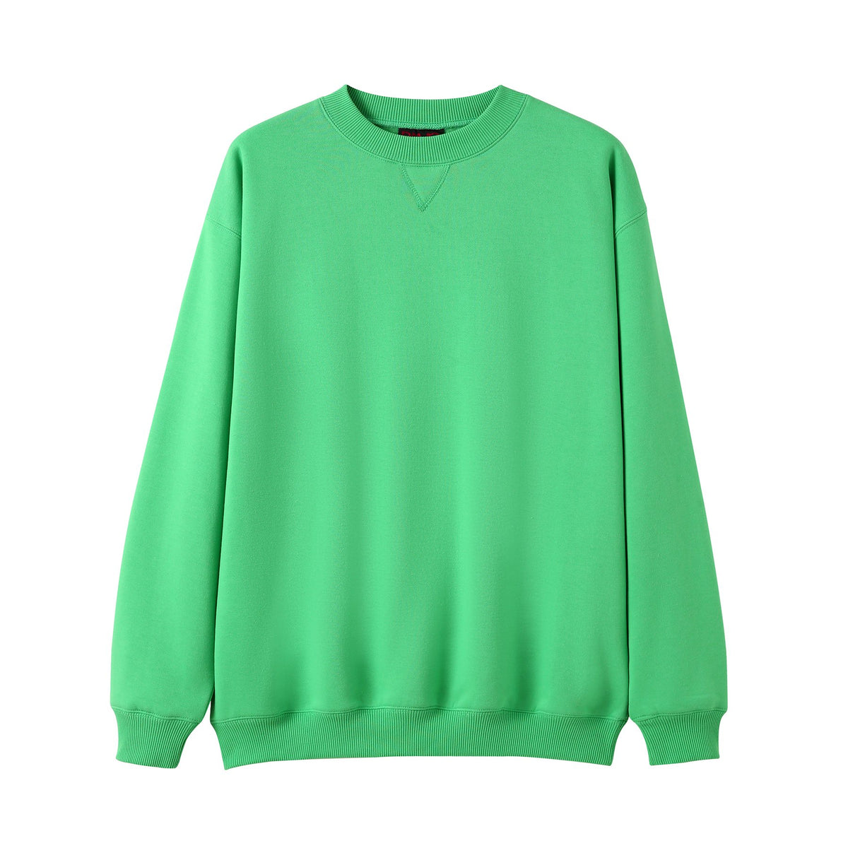 Adult Poly cotton fleece sloppy joe - Emerald Green - Front