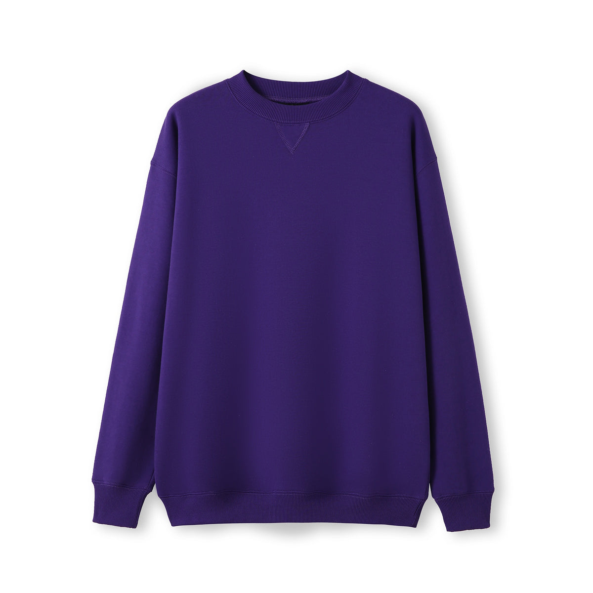 Adult Poly cotton fleece sloppy joe - Grape - Front
