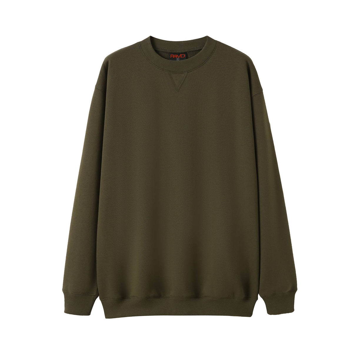 Adult Poly cotton fleece sloppy joe - Khaki - Front