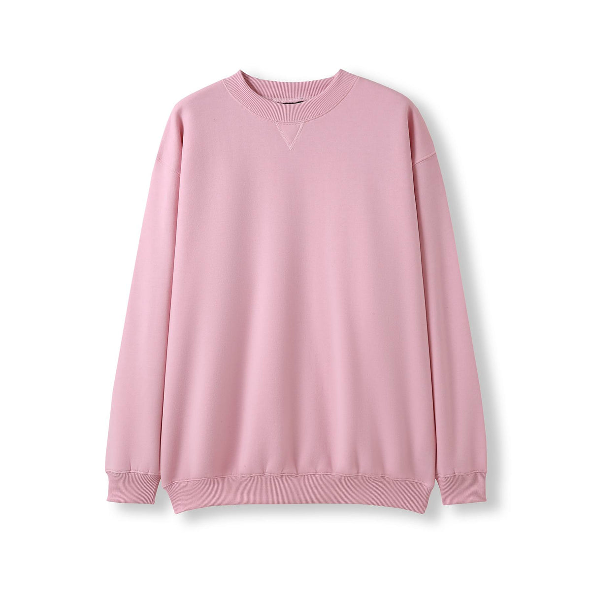 Adult Poly cotton fleece sloppy joe - Pink - Front
