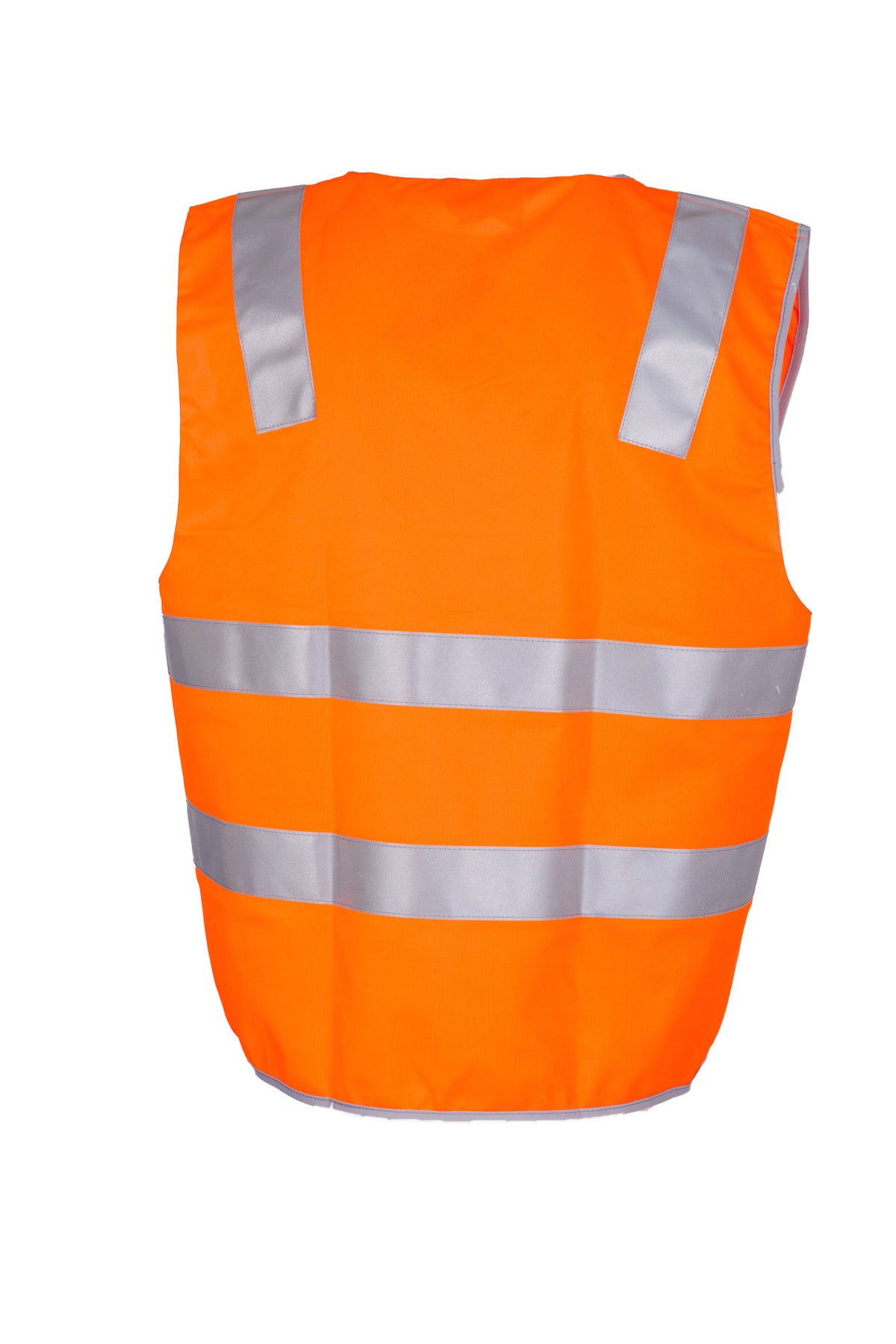 100% Polyeter Vest with 3M reflective tape - Orange - Back