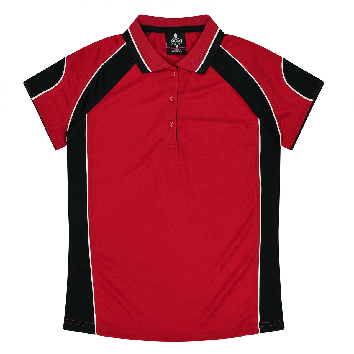 Aussie Pacific Murray Ladies Polo 2300 - Red/Black