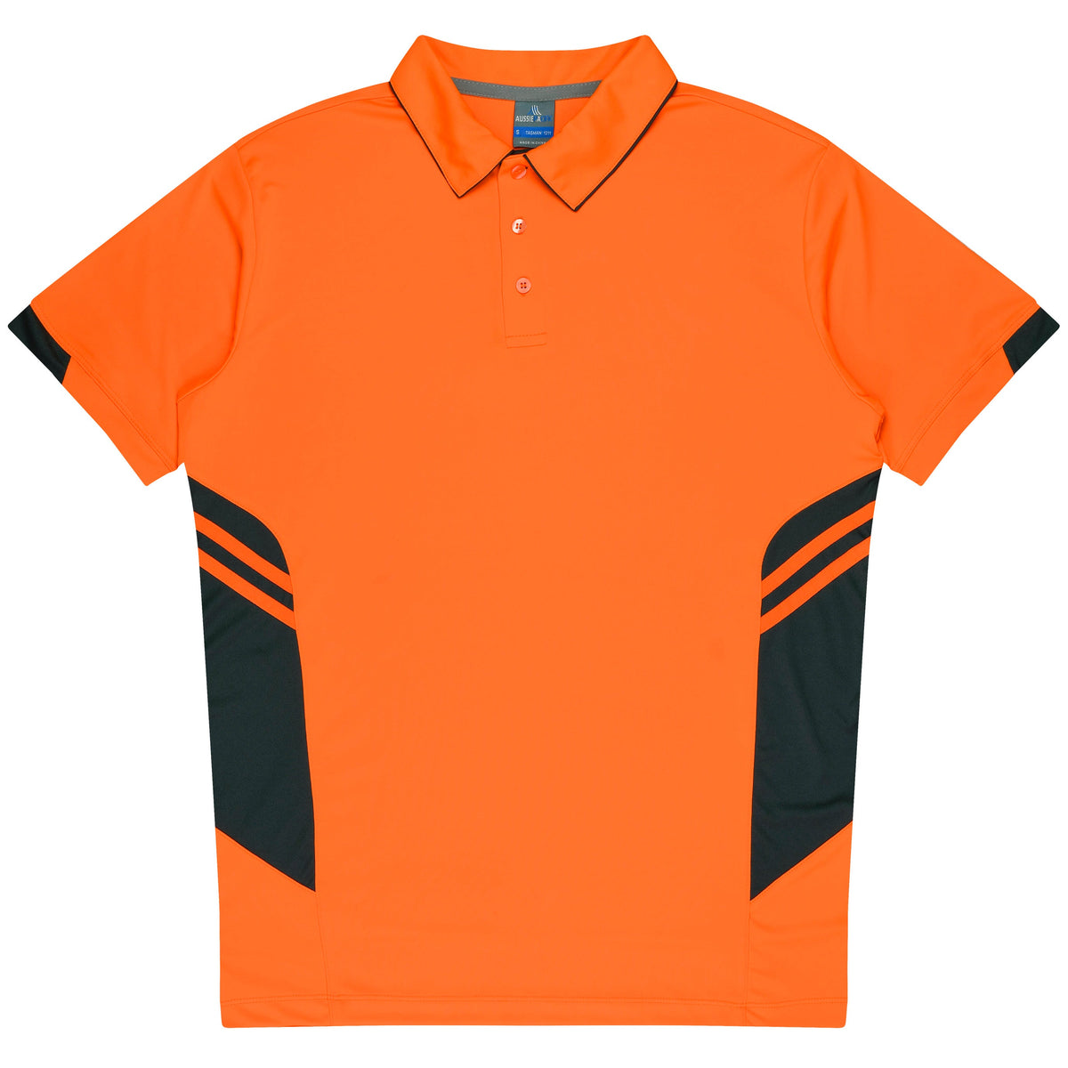 Aussie Pacific Tasman Kids Polo 3311 - Neon Orange/Slate