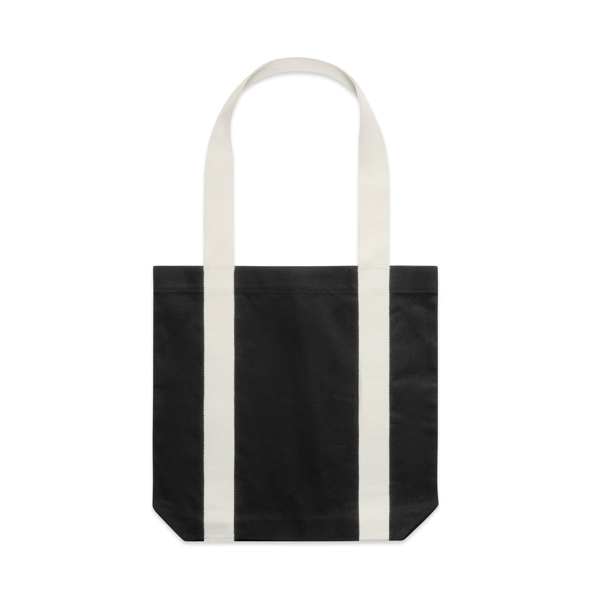 Two-Tone Carrie Tote 1008 - Black/Cream - Front