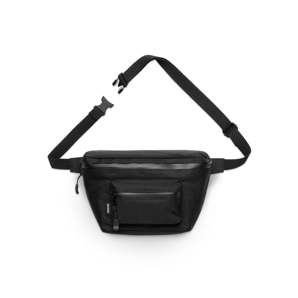 Recycled Pocket Waist Bag 1019 - Black - Front
